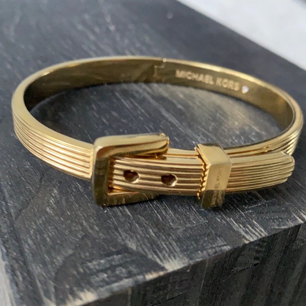 Michael Kors gold buckle bracelet